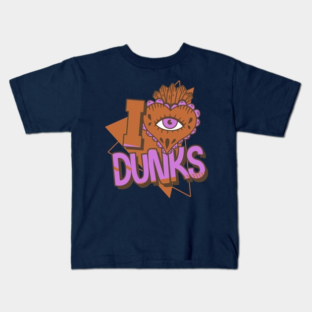 Love 2 Dunk Cider Dark Chocolate Kids T-Shirt by funandgames